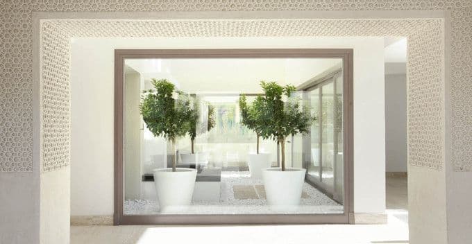 Interior villa courtyard