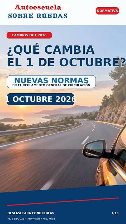 🚦 Nya DGT-regler från den 1 oktober: guide för bilister, cyklister och motorcyklister