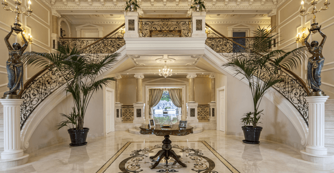 Interior entrance villa