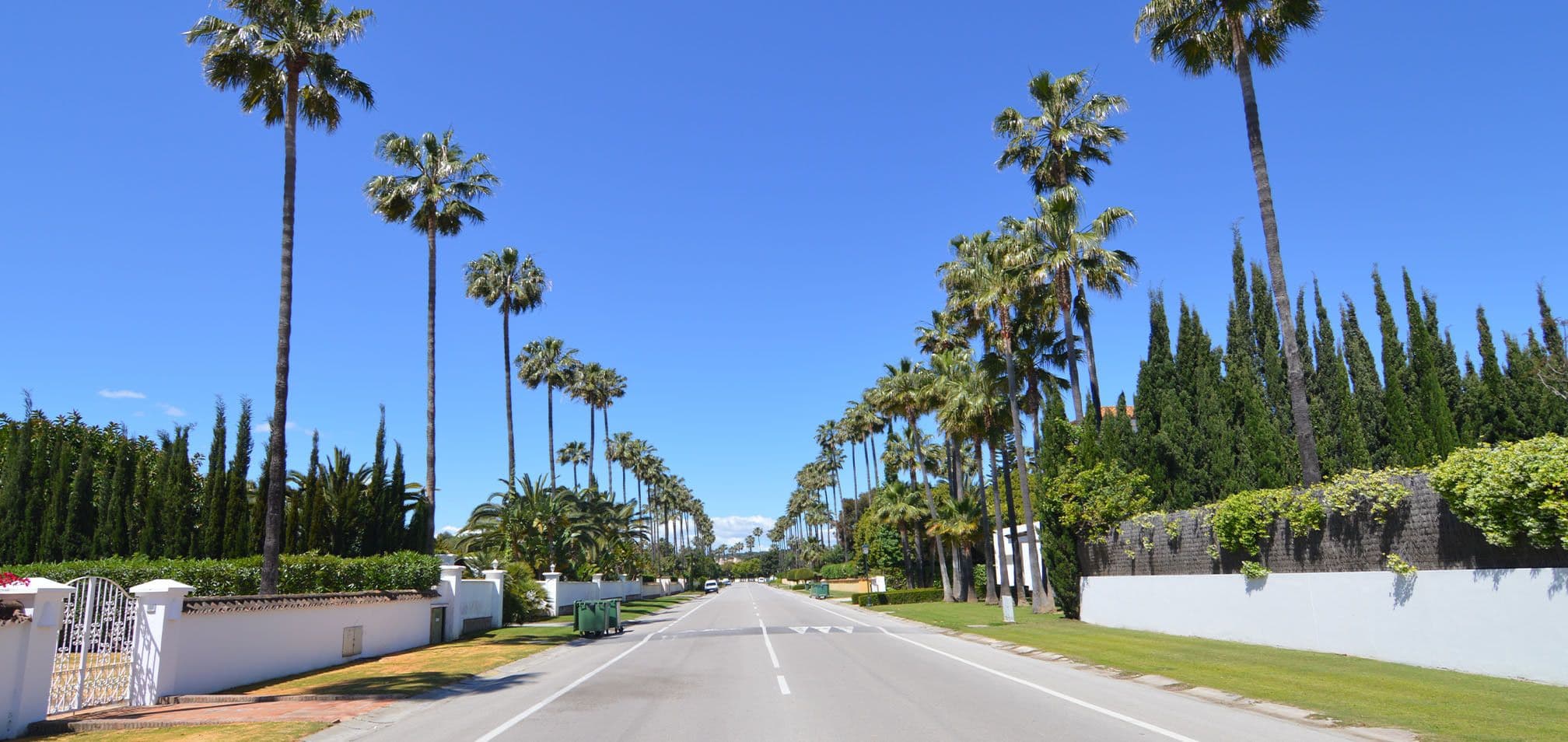 Sotogrande street road sunny day
