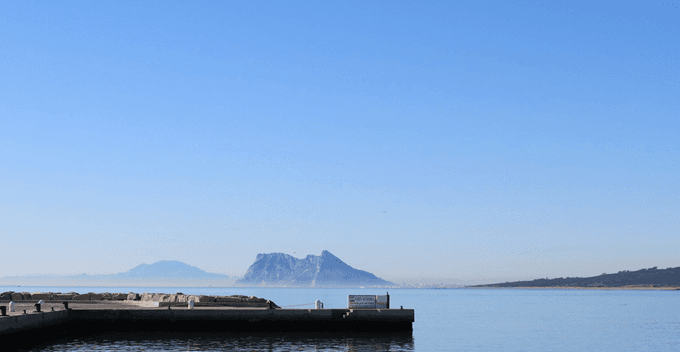 View Gibraltar and Africa